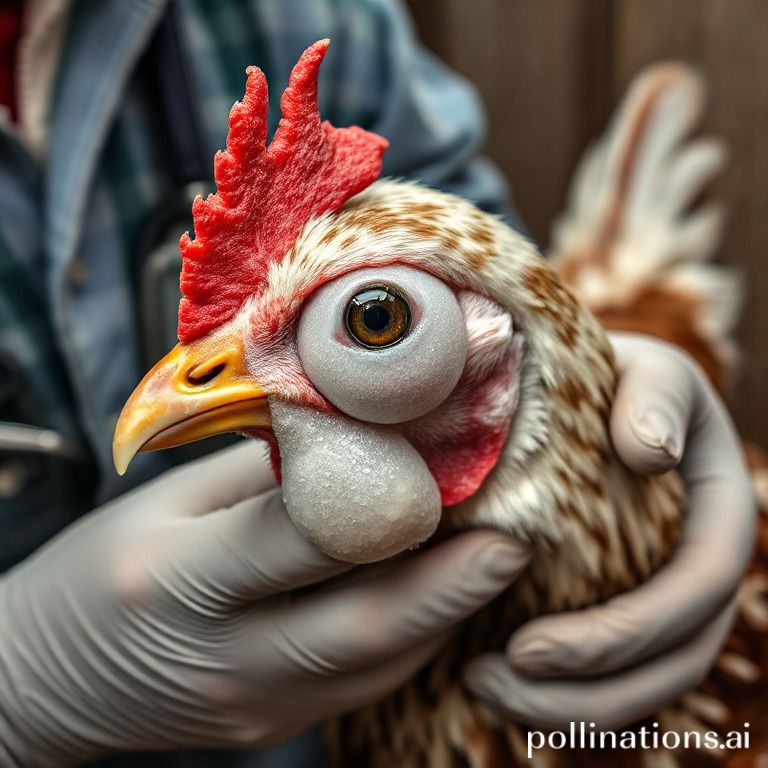 how to treat foamy eye in chickens